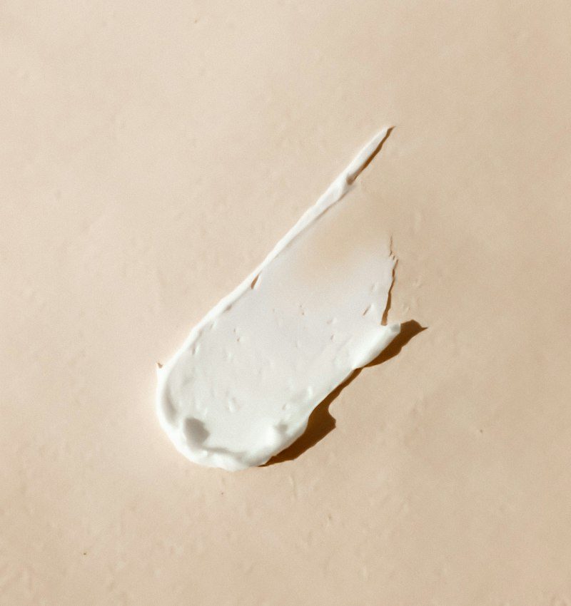 Face cream swatch